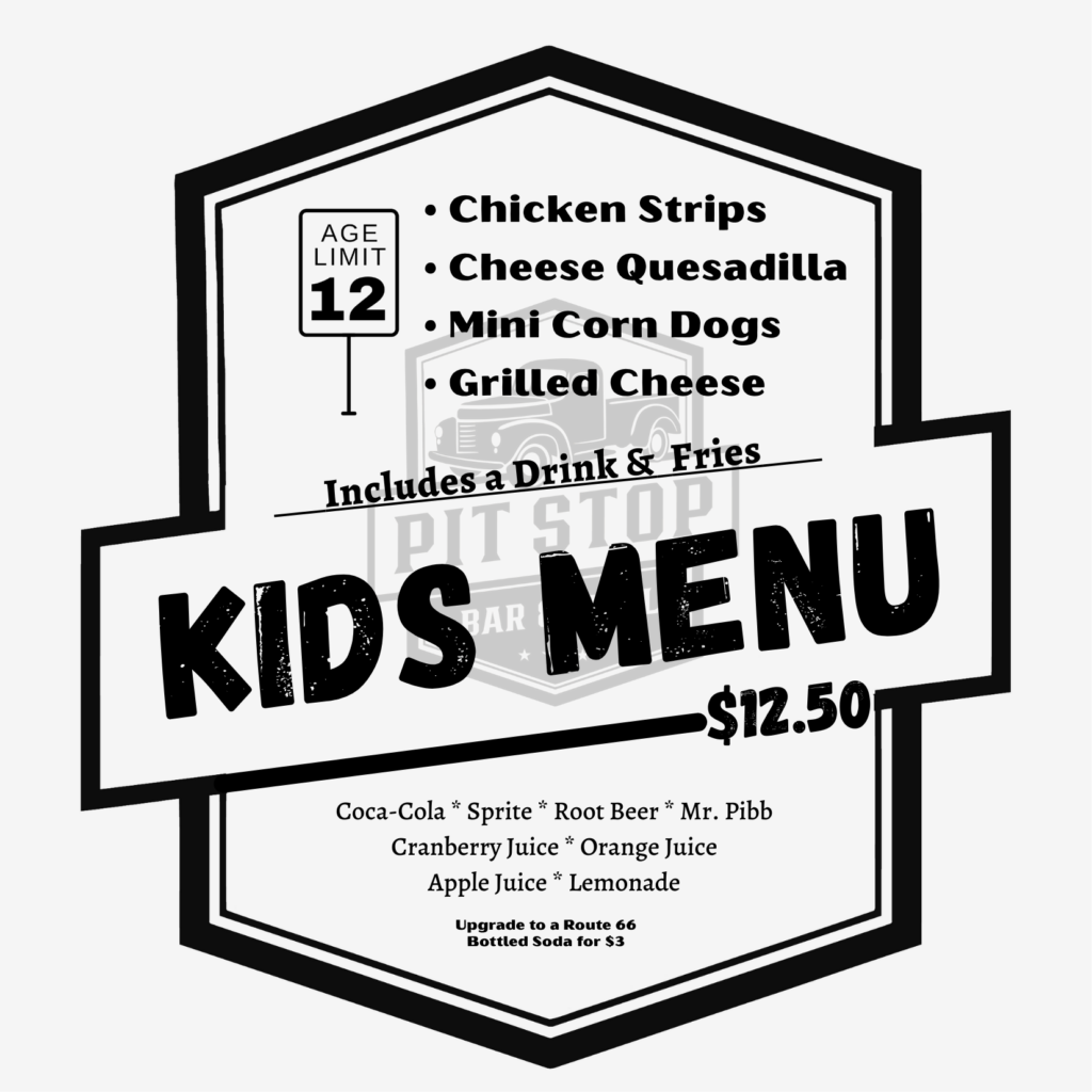 Kids Menu 2026